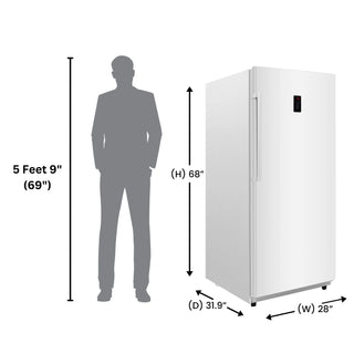 Conserv FR1700 Convertible Upright Refrigerator/Freezer