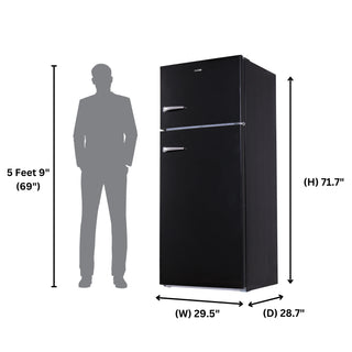 Conserv RRFI 18 B 29.5" RETRO Refrigerator with Factory Installed ICE MAKER