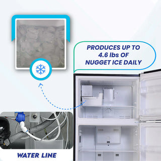 Conserv RRFI 18 B 29.5" RETRO Refrigerator with Factory Installed ICE MAKER