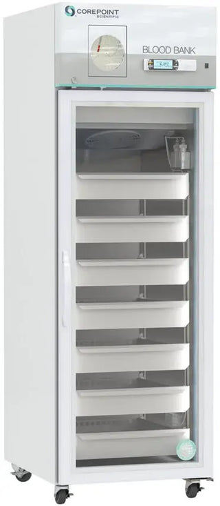 Corepoint Scientific NSBR231WSGCR-0, White Diamond Series Blood Bank Refrigerator, 23 cu.ft. Glass Door