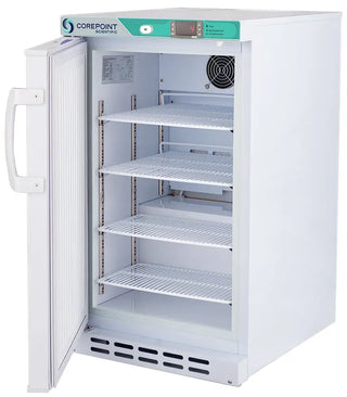 Corepoint Scientific PR031WWW-0FBLH White Diamond Series Undercounter Built-In Refrigerator, 2.5 cu.ft. 