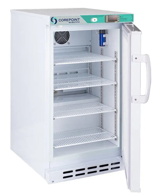 Corepoint Scientific PR031WWW-0FB White Diamond Series Undercounter Built-In Refrigerator, 2.5 cu.ft.