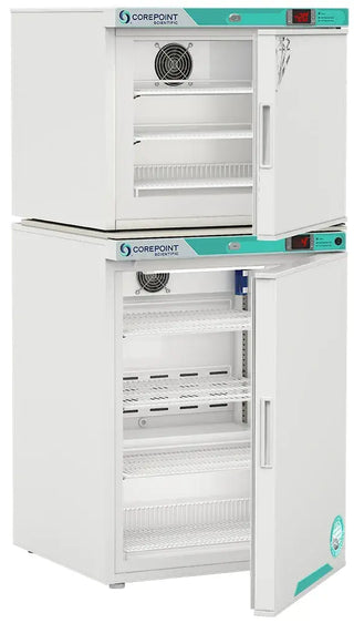 Corepoint Scientific PRF072WWW-0A, White Diamond Series Refrigerator-Freezer Combo Unit Auto Defrost 6.5 cu.ft.