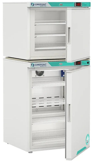 Corepoint Scientific PRF072WWW/0, White Diamond Series Refrigerator/Freezer Combo Unit 6.9 cu.ft.