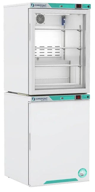 Corepoint Scientific PRF102WWG/030, White Diamond Series Refrigerator/Freezer Combo Unit 6.9 cu.ft.