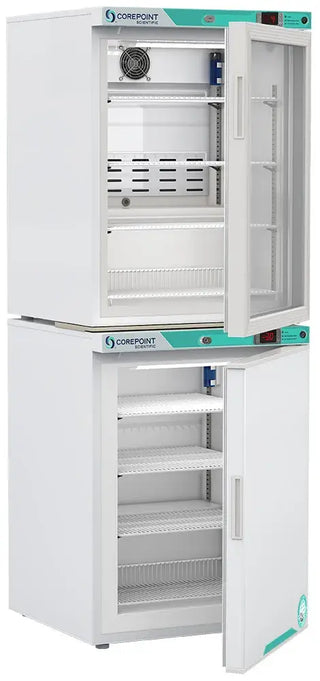 Corepoint Scientific PRF102WWG/030, White Diamond Series Refrigerator/Freezer Combo Unit 6.9 cu.ft.