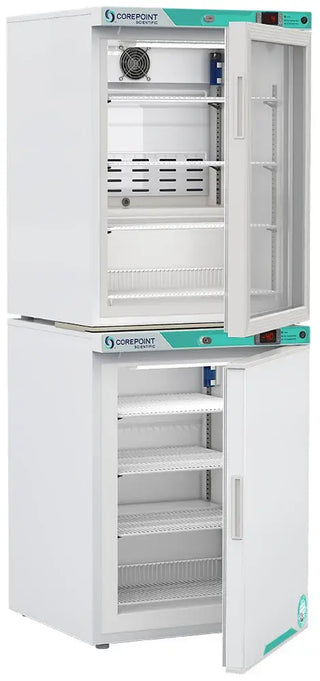 Corepoint Scientific PRF102WWG/040, White Diamond Series Refrigerator/Freezer 6.9 cu.ft.