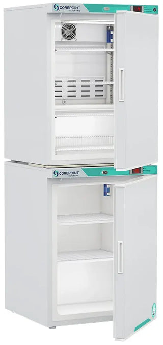 Corepoint Scientific PRF102WWW/0, White Diamond Series Refrigerator/Freezer Combo Unit, 6.9 cu.ft.