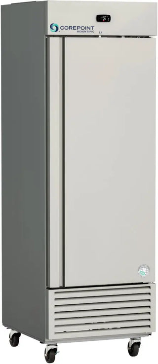 Corepoint CPS-HC-SSF-2530 27.625" Upright Stainless Steel Freezer, Right or Left Hinged