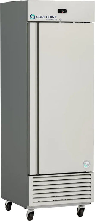 Corepoint CPS-HC-SSR-25S 27.625'' Stainless Steel Upright Refrigerator, Right or Left Hinged
