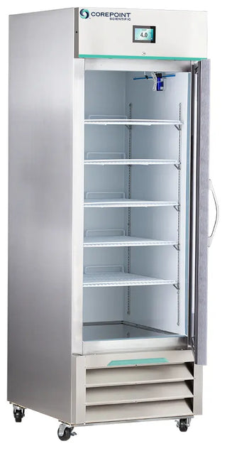 Corepoint NSWDR231SSG/0 25" White Diamond Series Upright Laboratory Refrigerator