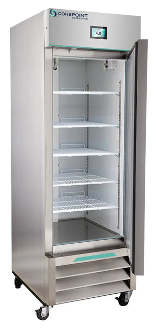 Corepoint NSWDR231SSS/0 26.875"  White Diamond Series Upright Laboratory Refrigerator