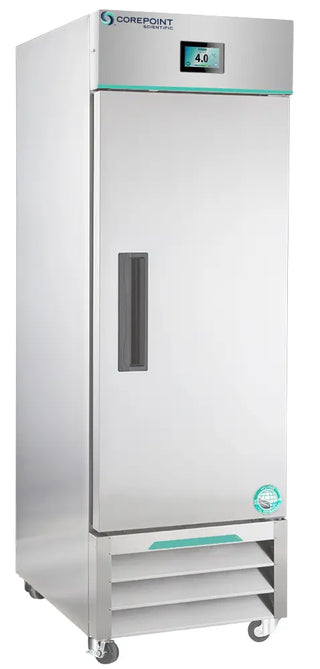 Corepoint NSWDR231SSS/0 26.875"  White Diamond Series Upright Laboratory Refrigerator