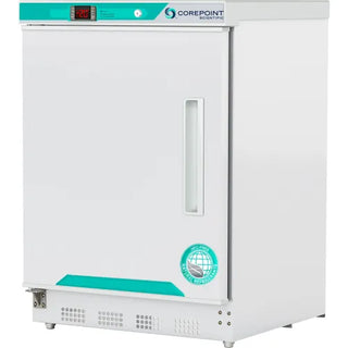 Corepoint PF051WWWLH/0A 23.75" White Diamond Series Undercounter Freezer, Left Hinged