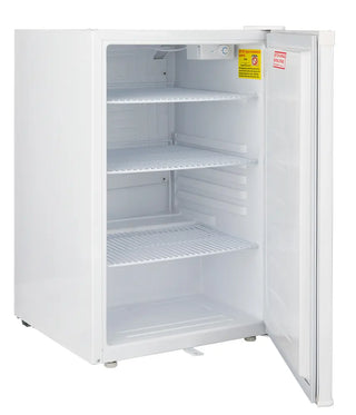 Corepoint PR041WWW/0 Undercounter General Purpose Refrigerator with open door on a white background