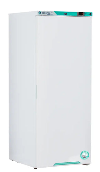 Corepoint PR101WWW/0 23.75" Upright Laboratory Refrigerator with 'Corepoint' branding on a white background