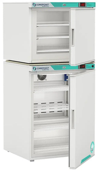 Corepoint PRF072WWW/0 23.75"  White Diamond Series Undercounter Refrigerator / Freezer Combination