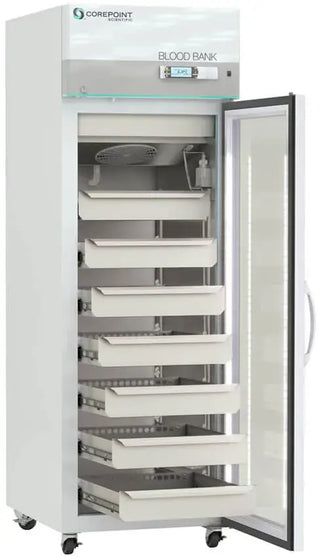 Corepoint Scientific NSBR231WSW-0 White Diamond Series Blood Bank Refrigerator, 23 cu.ft. Solid Door