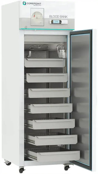 Corepoint Scientific NSBR231WSWCR-0, White Diamond Series Blood Bank Refrigerator, 23 cu.ft. Solid Door 