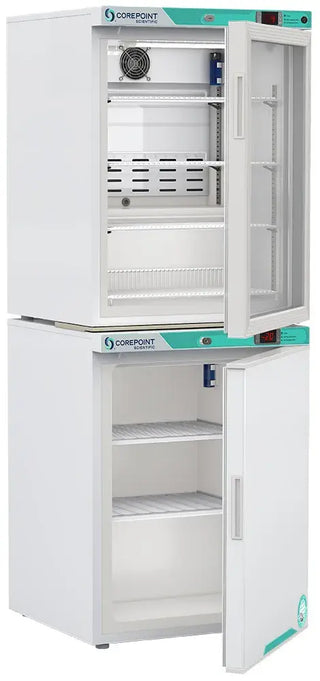 Corepoint Scientific PRF102WWG/0, White Diamond Series Refrigerator/Freezer Combo Unit, 6.9 cu.ft.