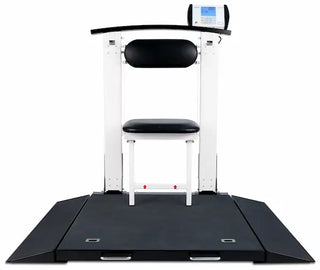 Detecto 6570 Series, Portable Wheelchair Scale – Digital, Folding Column & Seat, 1000 lb / 450 kg