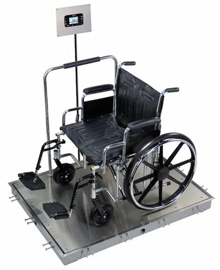 Detecto ID-4836S-, In-Floor Dialysis Scale – 48"x36" or 48"x48", Recessed Wall-Mount Indicator