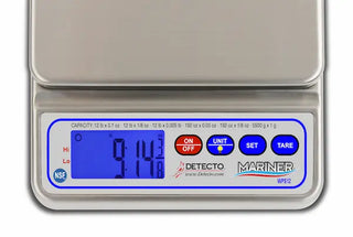 Detecto WPS12UT Digital Scale with Utility Bowl – Stainless Steel, Submersible