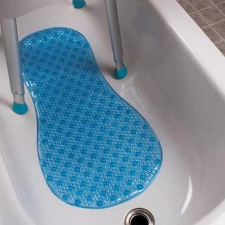 Drive DeVilbiss FGB22100 0000 Healthcare Carex Non-Slip Rubber Bath Mat – 16 x 32 Inch, Blue