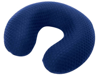 Drive DeVilbiss FGP10800 0000 Healthcare Carex Travel Neck Support Pillow, Blue Memory Foam with Removable Cover