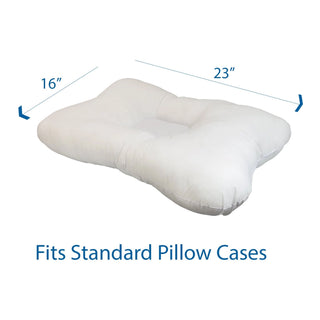 Drive DeVilbiss PP3113 Healthcare Roscoe Medical Soft Cervical Pillow, White with Blended Cotton Cover 