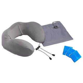 Drive DeVilbiss RTL2017CTN Healthcare Comfort Touch Neck Support Pillow, Soft Memory Foam with Gel Packs and Travel Bag