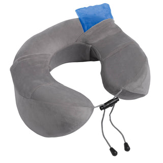 Drive DeVilbiss RTL2017CTN Healthcare Comfort Touch Neck Support Pillow, Soft Memory Foam with Gel Packs and Travel Bag