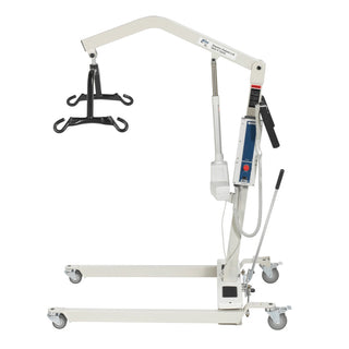 Drive Medical 13244 Bariatric Battery Powered Electric Patient Lift with Four Point Cradle and Rechargeable, Removable Battery