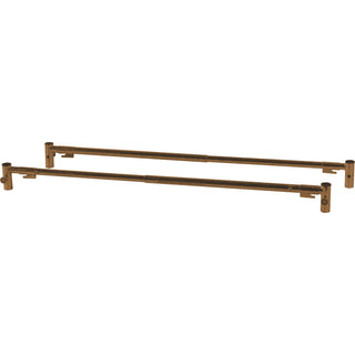 Drive Medical 15001ABV Standard Telescoping Full-Length Side Rail, Brown-Vein Finish