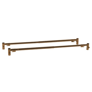 Drive Medical 15001ABV Standard Telescoping Full-Length Side Rail, Brown-Vein Finish