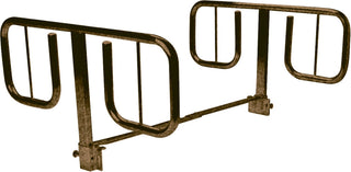 Drive Medical 15021BV T Style Half Bed Rails, Brown-Vein Finish