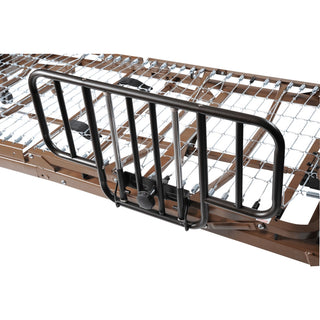 Drive Medical 15033BV-PKG-1-T Delta Ultra-Light 1000 Full-Electric Bed Package with Half Rails and TSS Mattress