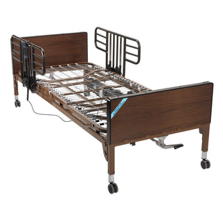 Drive Medical 15201BV No-Gap Half Length Bed Rails, Brown-Vein Finish, 1 Pair