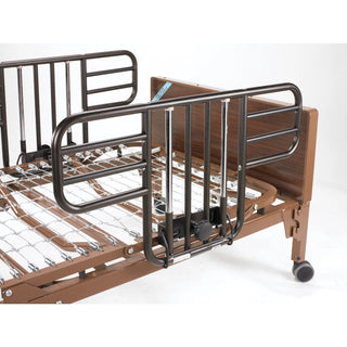 Drive Medical 15201BV No-Gap Half Length Bed Rails, Brown-Vein Finish, 1 Pair