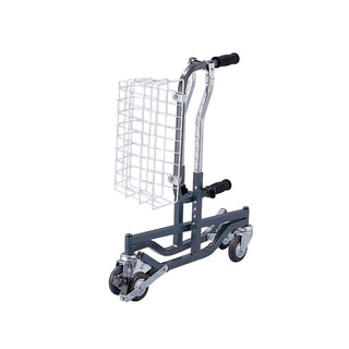 Drive Medical CE 1000 BK Adult Anterior Safety Roller Walker,  Fixed Width Silver Vein