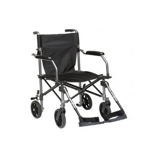 Drive Medical TC005 Travelite Transport Chair 18" Gunmetal Grey