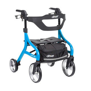 Drive DeVilbiss Healthcare 102662BL-H Nitro Sprint Hemi Blue Folding Aluminum Frame, 350 lbs