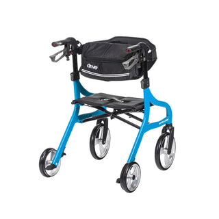 Drive DeVilbiss Healthcare 102662BL-H Nitro Sprint Hemi Blue Folding Aluminum Frame, 350 lbs