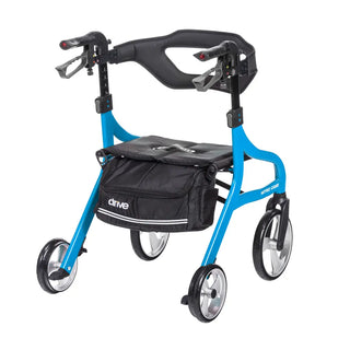 Drive DeVilbiss Healthcare 102662BL-H Nitro Sprint Hemi Blue Folding Aluminum Frame, 350 lbs