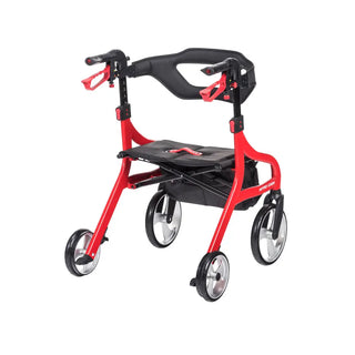 Drive DeVilbiss Healthcare 102662RD-H Nitro Sprint Hemi Red Folding Aluminum Frame, 350 lbs