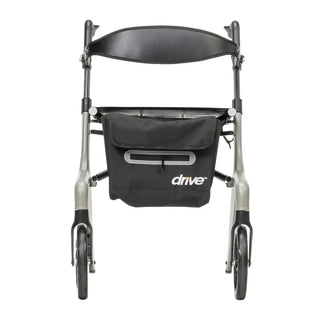 Drive DeVilbiss Healthcare 10277GY AeroWalk Ultra-Lite Gray Aluminum Frame 4 Wheel Rollator 