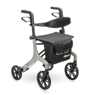 Drive DeVilbiss Healthcare 10277GY AeroWalk Ultra-Lite Gray Aluminum Frame 4 Wheel Rollator (Copy)