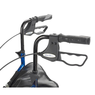 Drive DeVilbiss Healthcare 10289BL Deluxe 3 Wheel Rollator, Flame Blue, Adjustable Height