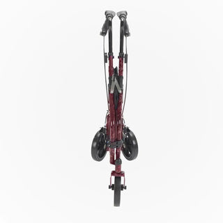Drive DeVilbiss Healthcare 10289RD Deluxe 3 Wheel Rollator, Flame Red, Adjustable Height