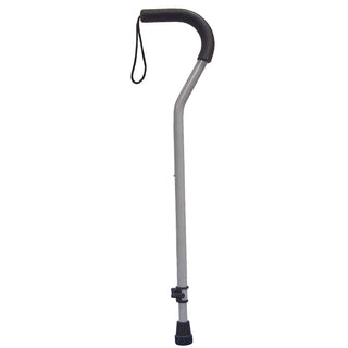 Drive DeVilbiss Healthcare 10381BLK-6 Offset Aluminum Canes with Tab-Loc Silencer, 6/CS, Black